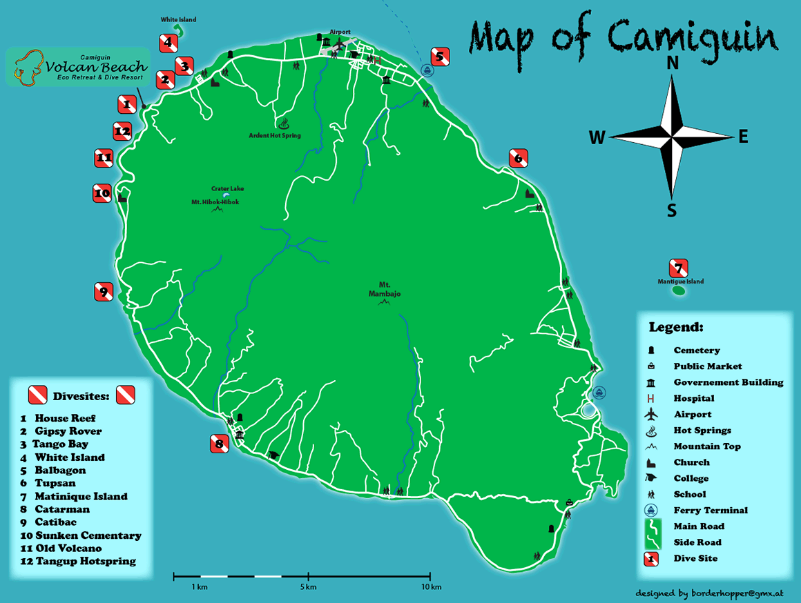Landkarte von Camiguin